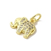 Real 18K Gold Plated Brass Pave Cubic Zirconia Pendants KK-M283-02A-01-2