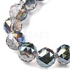 Transparent Electroplate Glass Beads Strands EGLA-N002-34E-F05-3