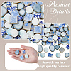 500G 4 Styles Handmade Porcelain Cabochons PORC-SP0001-25-5