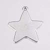 Tibetan Style Alloy Stamping Blank Tag Pendants X-EA085Y-NF-3