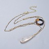 Natural Quartz Crystal Tiered Necklaces NJEW-JN02417-1