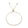 Cubic Zirconia Tennis Bracelet BJEW-T020-03B-02G-1