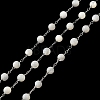 Natural Shell Round Beaded Chains CHS-B004-07P-1