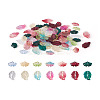 140Pcs 14 Style Transparent Baking Painted Glass Pendants LAMP-TA0001-02-20