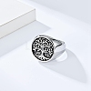 Retro Stainless Steel Tree of Life Finger Ring FIND-PW0020-06B-AS-3
