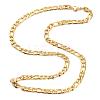 Vacuum Plating 304 Stainless Steel Figaro Chain Necklaces STAS-A051-06G-1