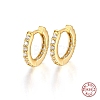 Cubic Zirconia Hoop Earrings for Women EJEW-F317-14G-03-1