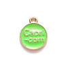Alloy Enamel Pendants X-ENAM-S124-01A-06E-3