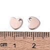 201 Stainless Steel Charms STAS-H191-01B-RG-3