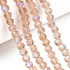 Electroplate Glass Beads Strands EGLA-A034-T8mm-L22-4