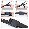 20Pcs Plastic Quick Contoured Side Release Buckle KY-NB0001-45-5