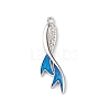 Alloy Rhinestone Pendants PALLOY-M206-24P-1