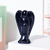 Synthetic Blue Goldstone Angel Figurine Display Decorations G-PW0007-060N-1