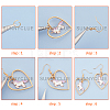 SUNNYCLUE DIY Unicorn Earrings Making Kits DIY-SC0001-22-4