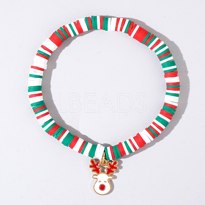 Christmas 304 Stainless Steel Enamel Charm Bracelets AH2991-30-1