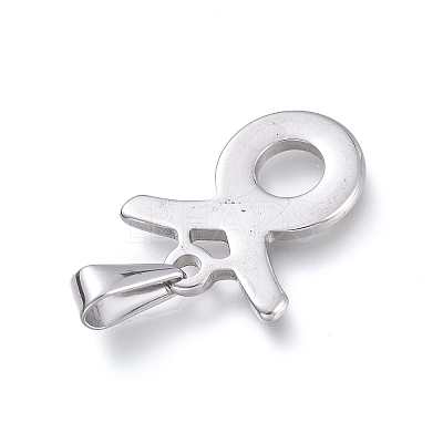 Non-Tarnish 304 Stainless Steel Pendants LS-STAS-L210-06F-P-01-1
