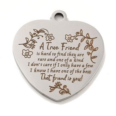 Non-Tarnish 201 Stainless Steel Pendants STAS-L079-25P-05-1