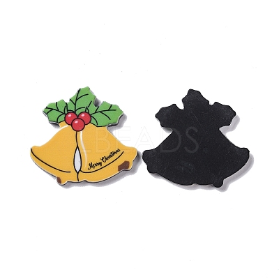 Christmas Style Printed Acrylic Cabochons MACR-O045-01E-1