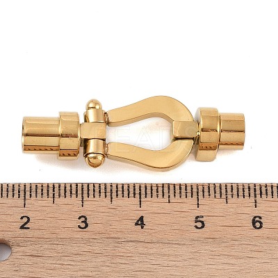 Ion Plating(IP) 304 Stainless Steel Magnetic Clasps with Glue-in Ends X-STAS-K282-02G-1