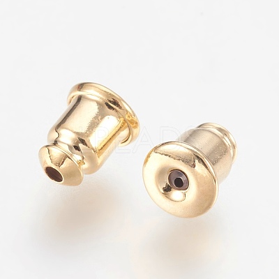 Brass Ear Nuts KK-F759-37G-NF-1