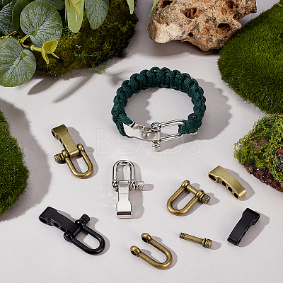 12 Bags 3 Colors Alloy Shackle Clasps FIND-UN0010-28-1