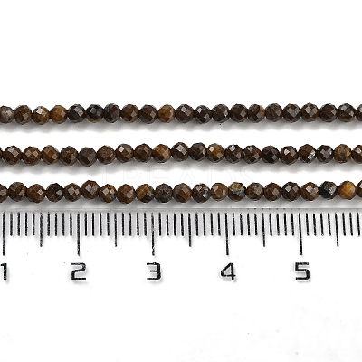 Natural Tiger Eye Beads Strands G-M399-03A-01-1