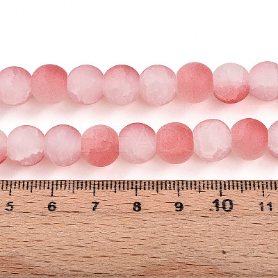 Crackle Glass Beads Strands GLAA-N009-10mm-03-1