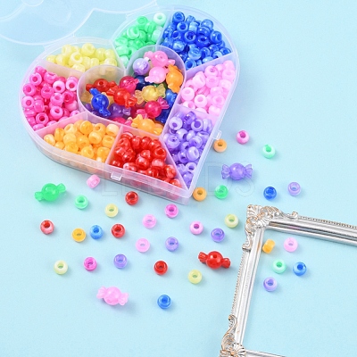 Acrylic European Beads MACR-YW0001-73-1