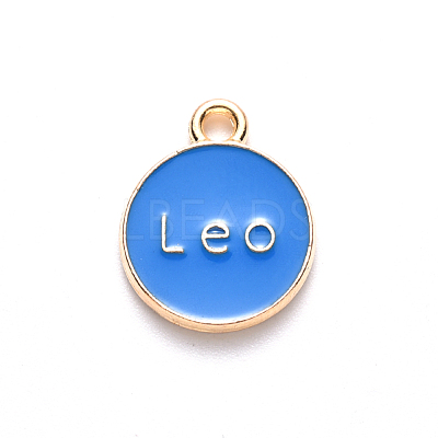 Alloy Enamel Pendants ENAM-S124-01A-02G-1