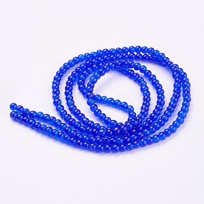 Crackle Glass Beads Strands X-CCG-Q001-4mm-14-1