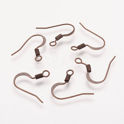 Brass French Earring Hooks KK-Q366-RC-NF-1