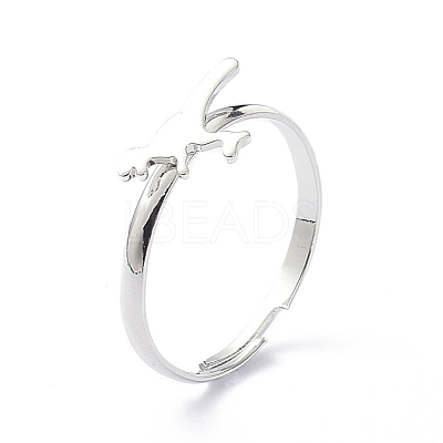 Alloy Adjustable Rings Set RJEW-D001-05P-1