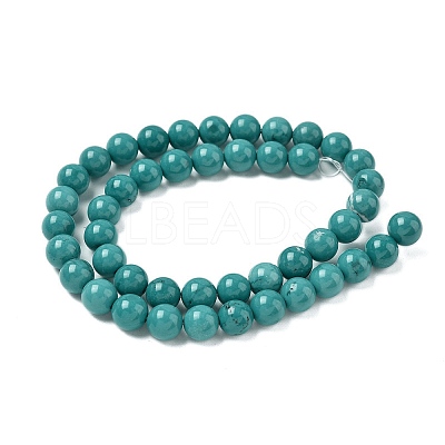 Natural Magnesite Beads Strands G-K244-02-8mm-03-1