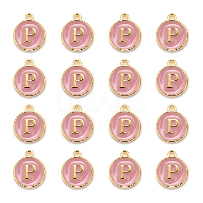 Golden Plated Alloy Enamel Charms X-ENAM-S118-07P-1