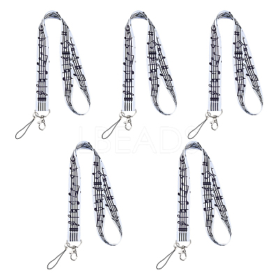 5Pcs Polyester Mobile Straps HJEW-HS0001-08-1