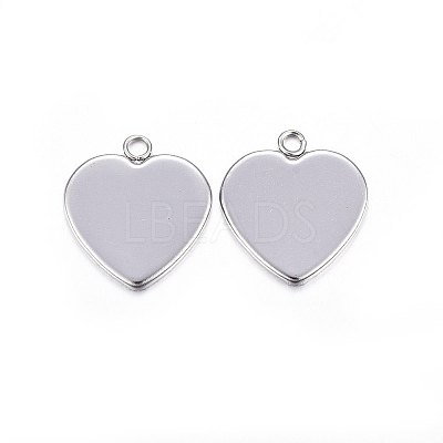 Tarnish Resistant 304 Stainless Steel Pendant Cabochon Settings X-STAS-P210-10P-02-1