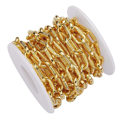 Brass Paperclip Chains LCHA-SZ0001-01G-RS-1
