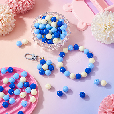 Opaque Acrylic Beads OACR-TAC0014-06G-1