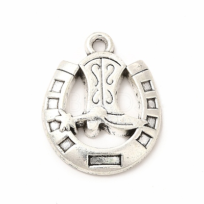 Tibetan Style Alloy Pendants PALLOY-B012-01A-AS-1