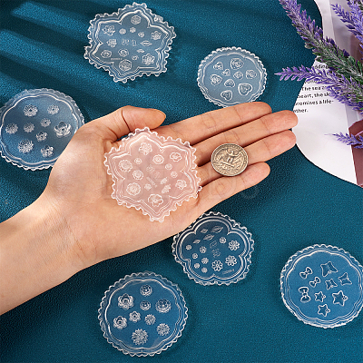 7Pcs 7 Style Nail Art Silicone Molds MRMJ-TA0001-19-1