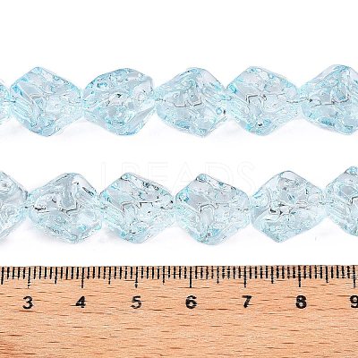 Electroplate Glass Beads Strands EGLA-N012-08H-1