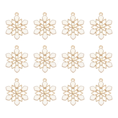 Barrel Plating Alloy Enamel Pendants ENAM-YW0002-57-1
