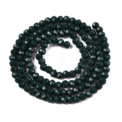 Opaque Solid Color Imitation Jade Glass Beads Strands EGLA-A044-P3mm-D12-1