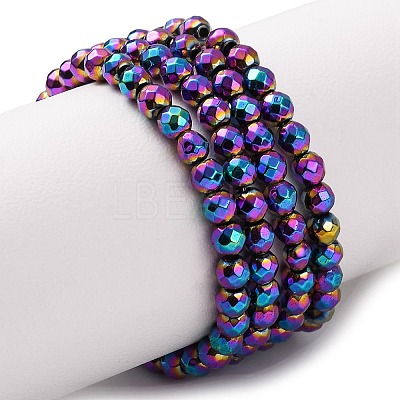 Electroplate Non-magnetic Synthetic Hematite Beads Strands G-J169B-3mm-05-1