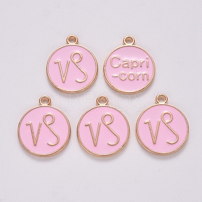 Alloy Enamel Pendants X-ENAM-S124-01B-09E-1