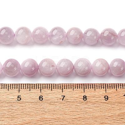 Natural Kunzite Beads Strands G-H313-01C-8mm-1