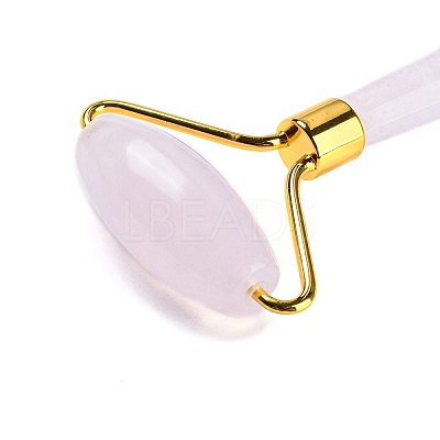 Cherry Quartz Glass Brass Face Massager MRMJ-G008-02G-1