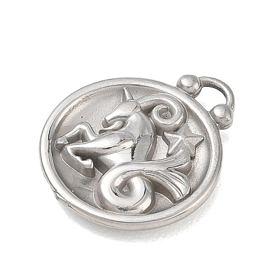 12 Constellations 304 Stainless Steel Pendants STAS-F354-01P-02-1