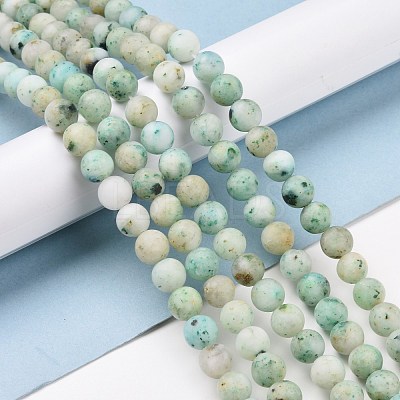 Natural Chrysocolla Beads Strands G-F612-04-8mm-1