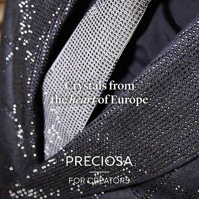 Preciosa&reg Crystal Hotfix Flatback Stones Y-PRC-HSS8-90090-200-1